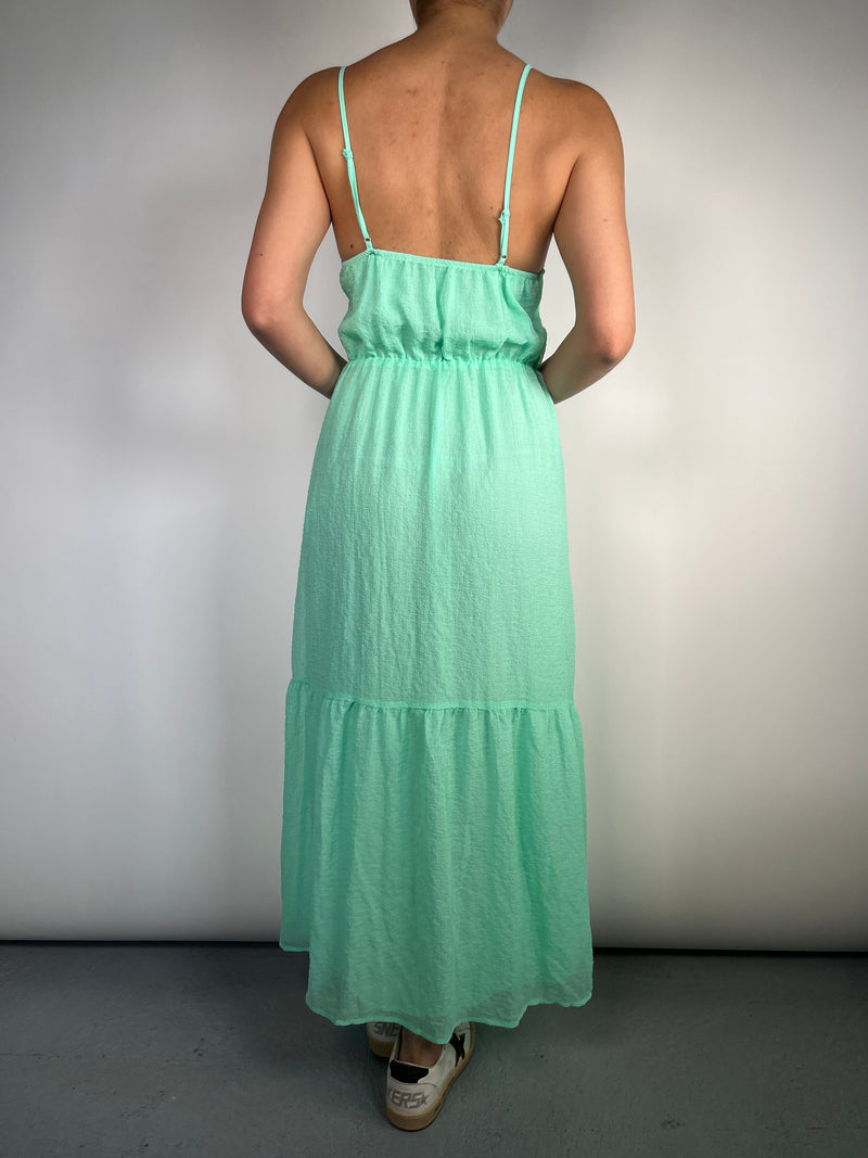 Vestido verde online fluorescente