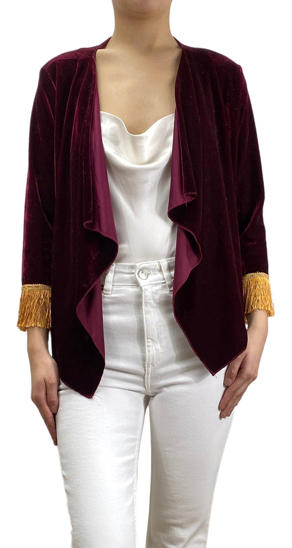 Chaqueta Burdeo Velvet