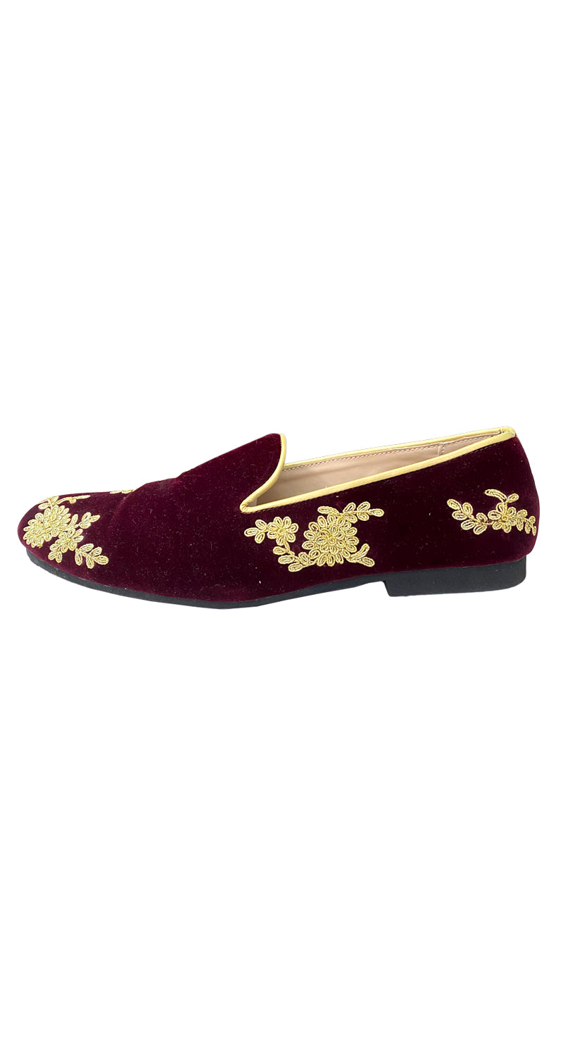 Mocasines Velvet Burdeo