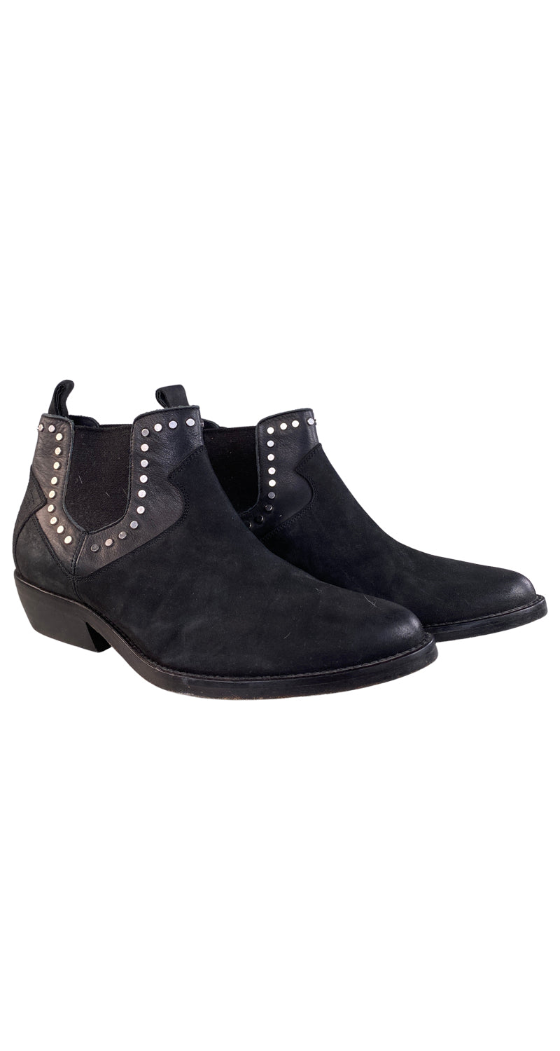 Botines Cuero Negro