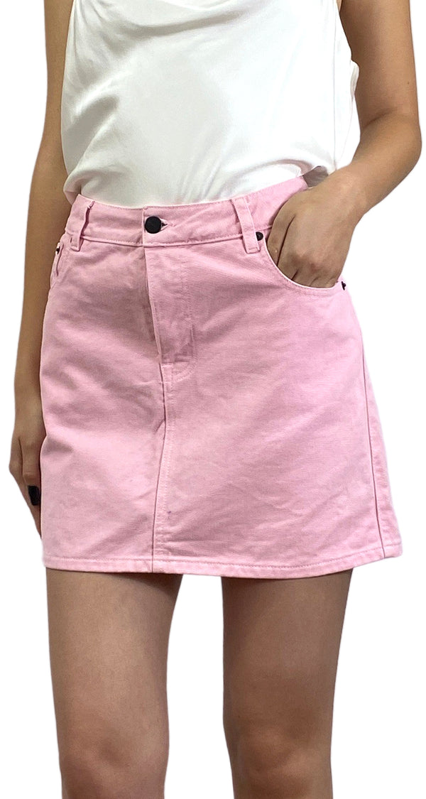 Falda Denim Rosa