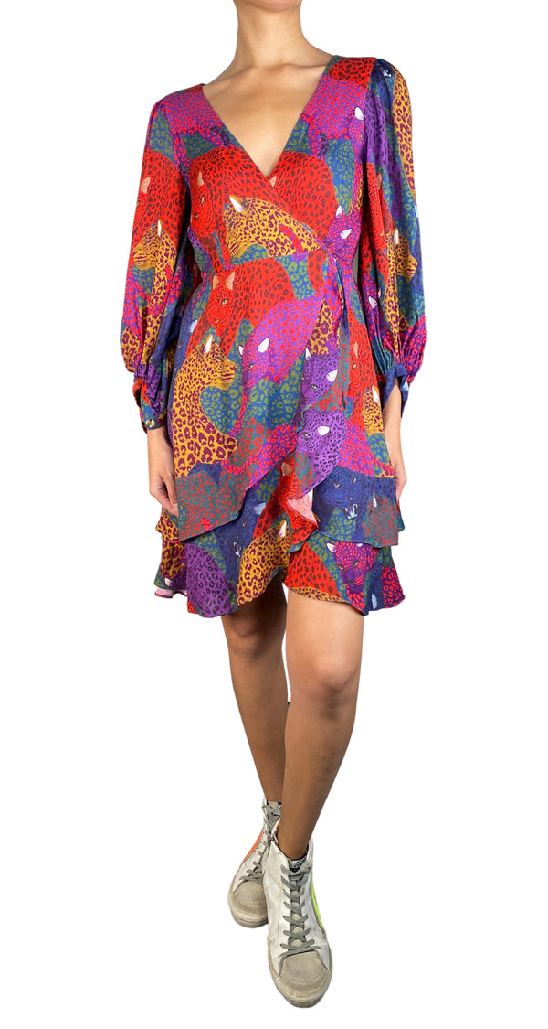 Vestido Wrap Rainbow Jaguar