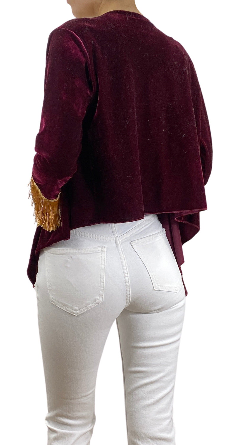 Chaqueta Burdeo Velvet