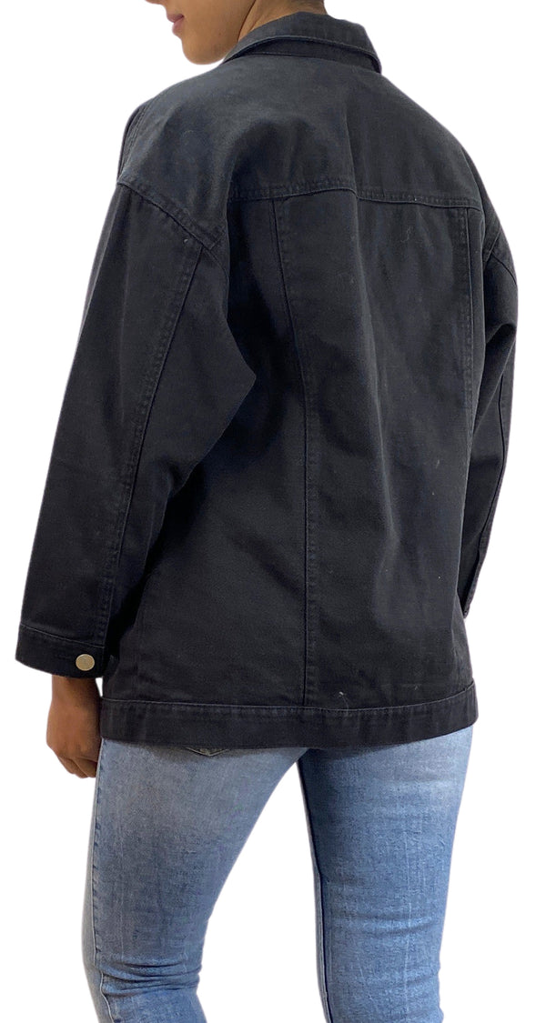 Chaqueta Denim Negra