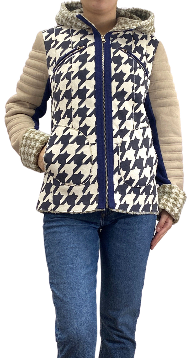 Chaqueta Houndstooth