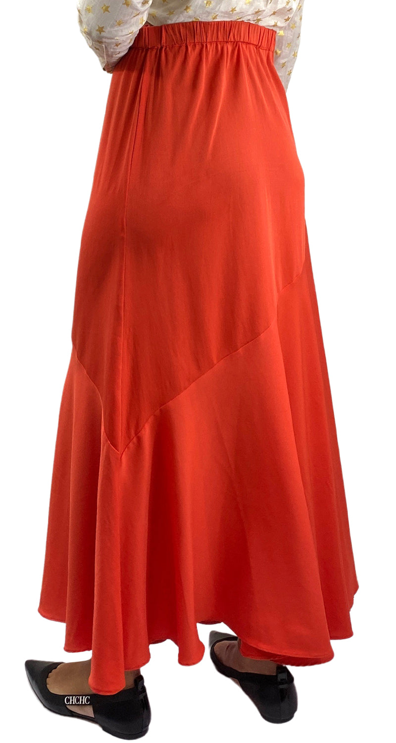 Falda Maxi Rojo