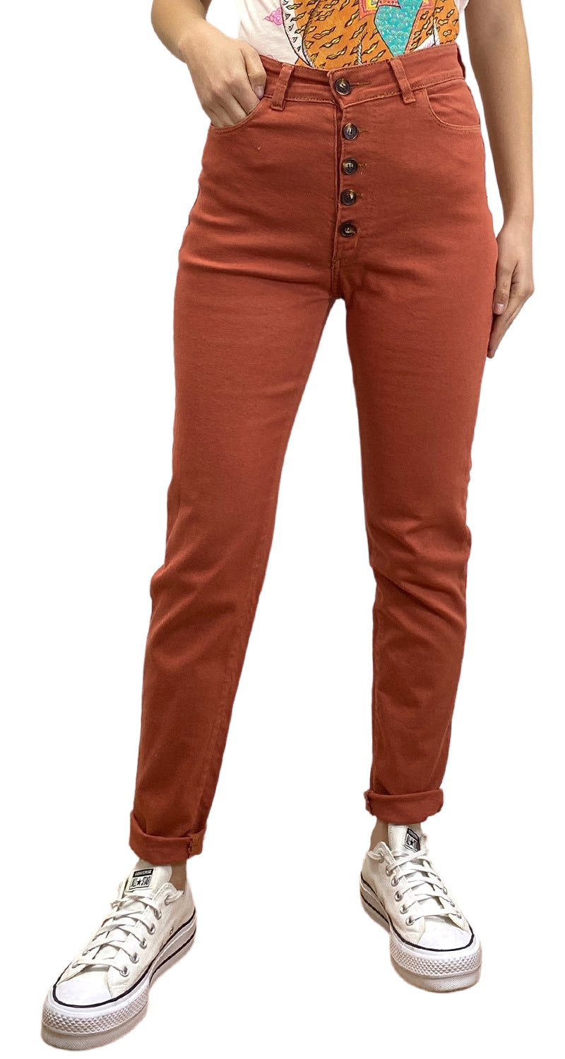 Jeans Skinny Terracota