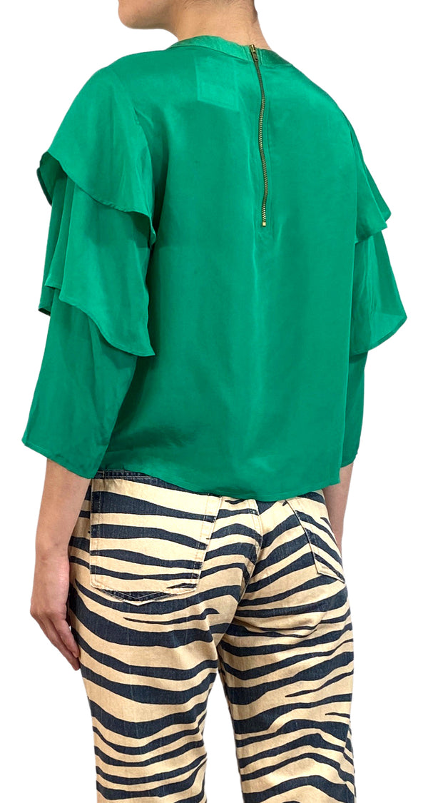 Blusa Verde Seda