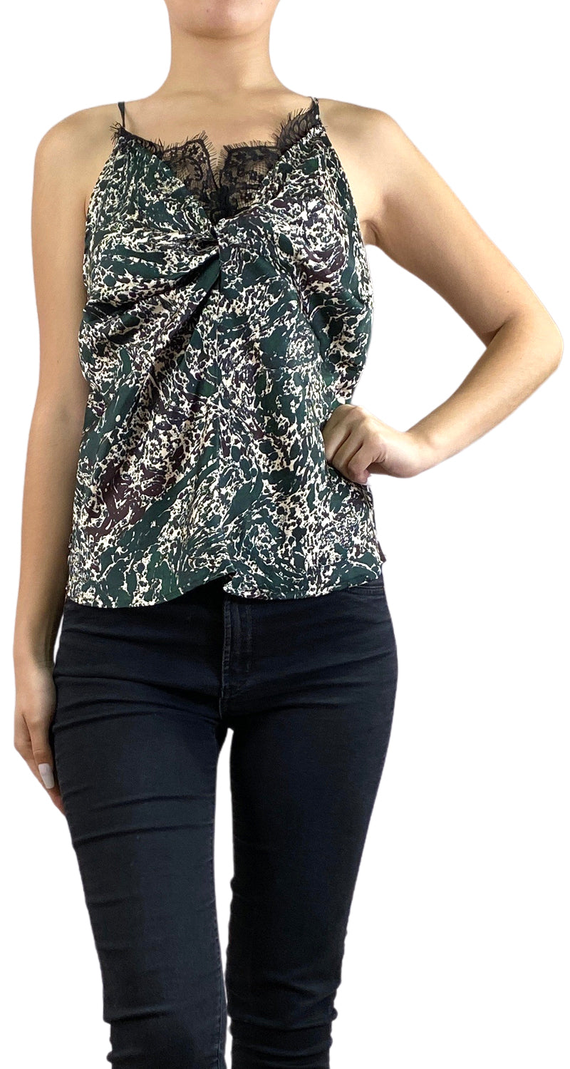 Top Verde Estampado