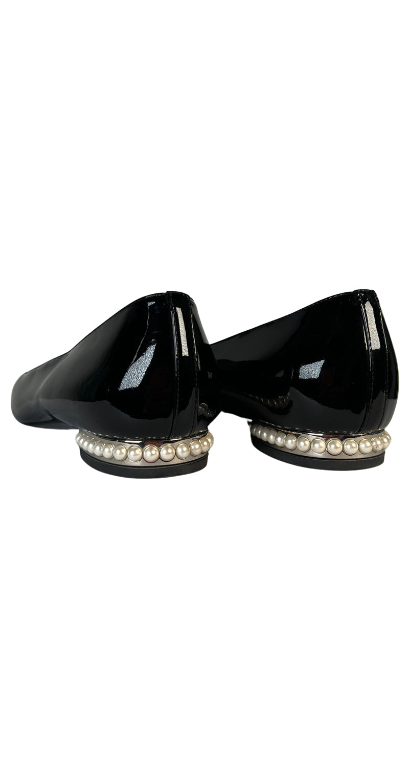 Mocasines Charol Perlas