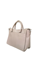 Cartera Efecto Cuero Beige