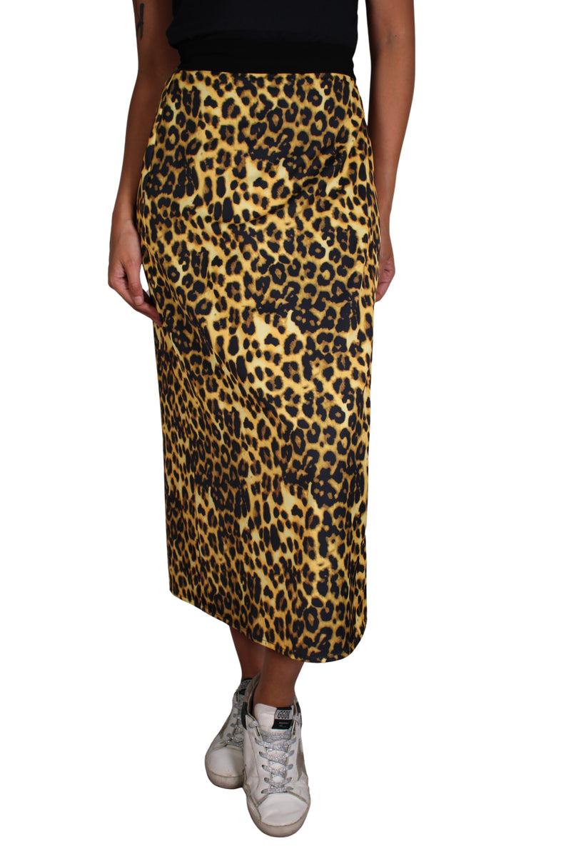 Falda Wrap Leopardo