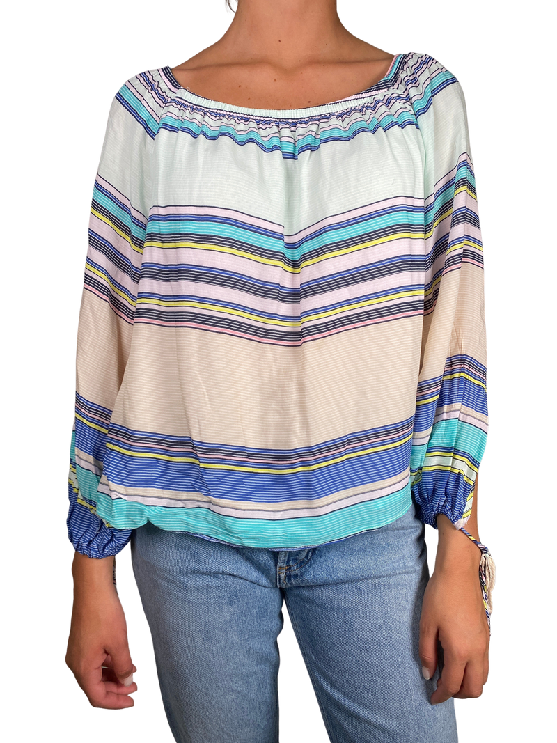 Blusa a Rayas Multicolor