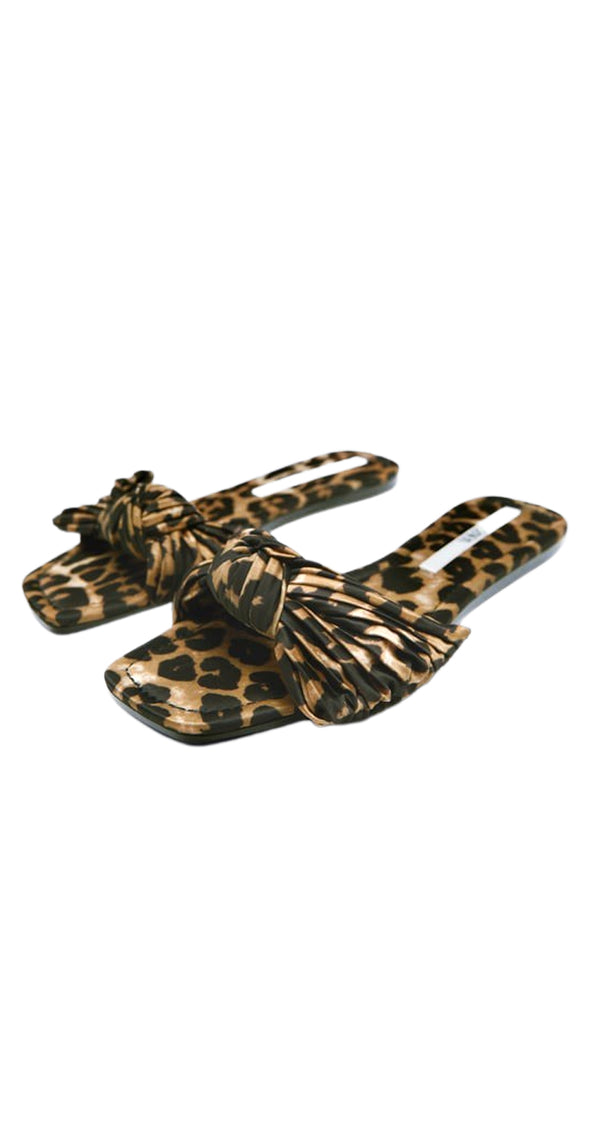 Sandalias Animal Print Lazo