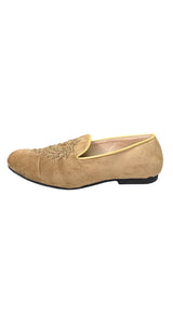 Mocasines Beige y Dorado