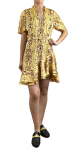 Vestido Amarillo Flores