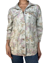 Chaqueta Denim Flores