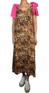 Vestido Animal Print Lazos