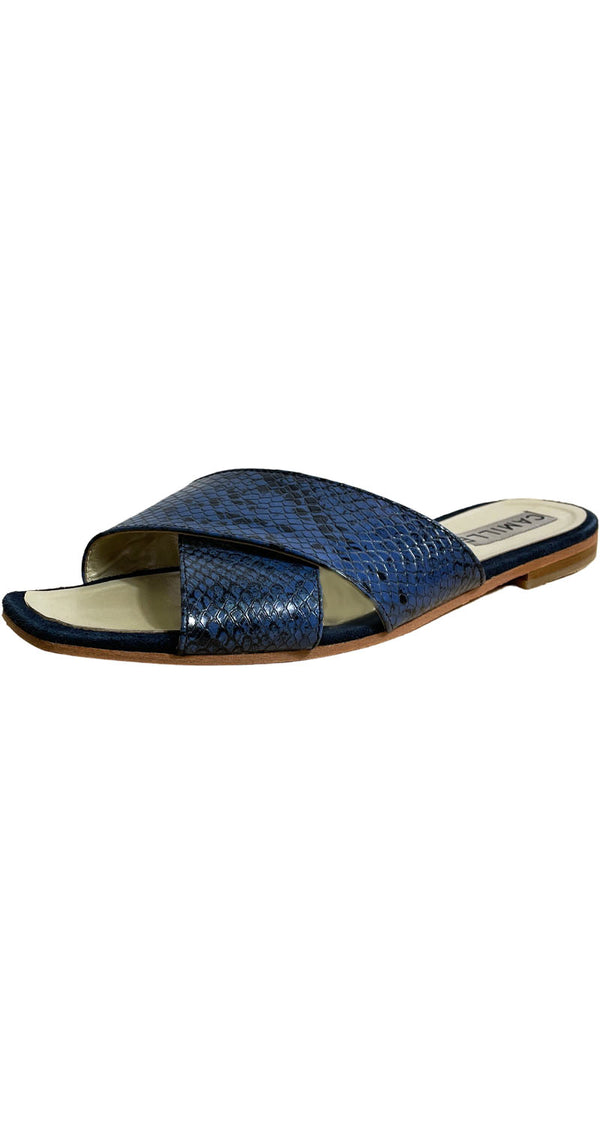 Sandalias Reptil Azul