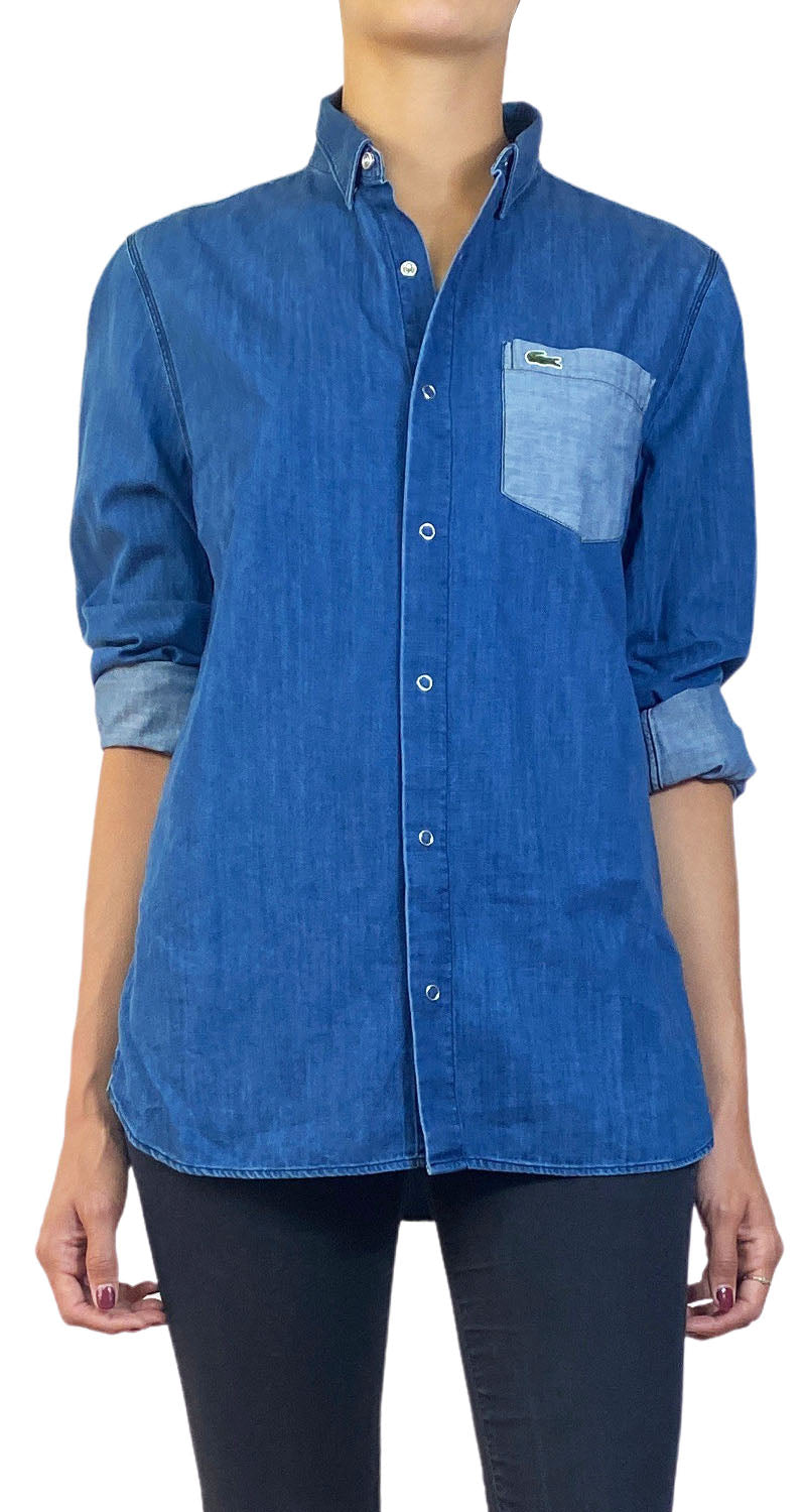 Blusa Denim Bicolor