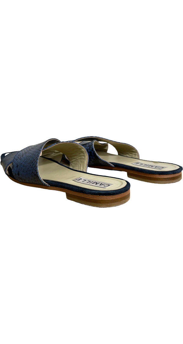 Sandalias Reptil Azul