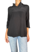 Blusa Seda Negra