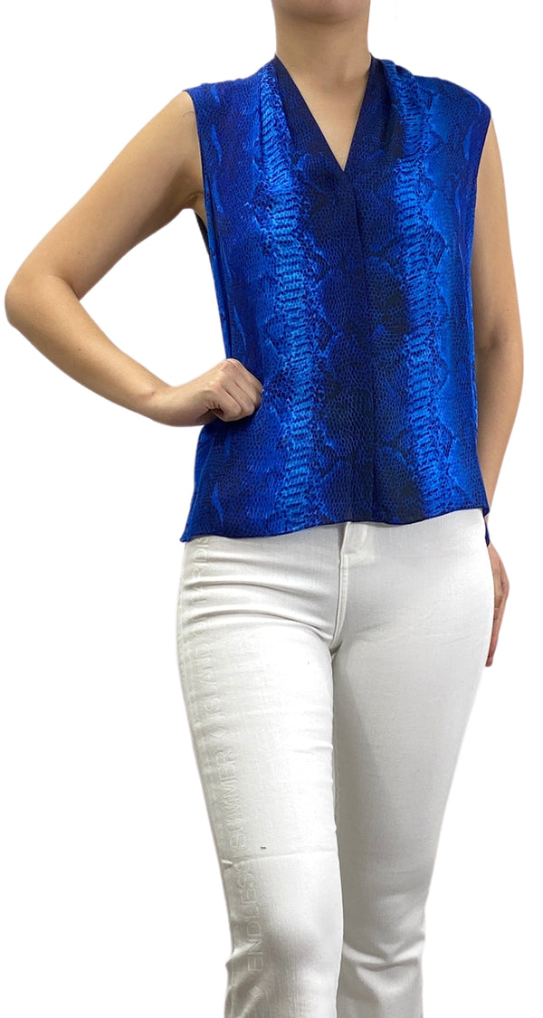 Blusa Seda Azul