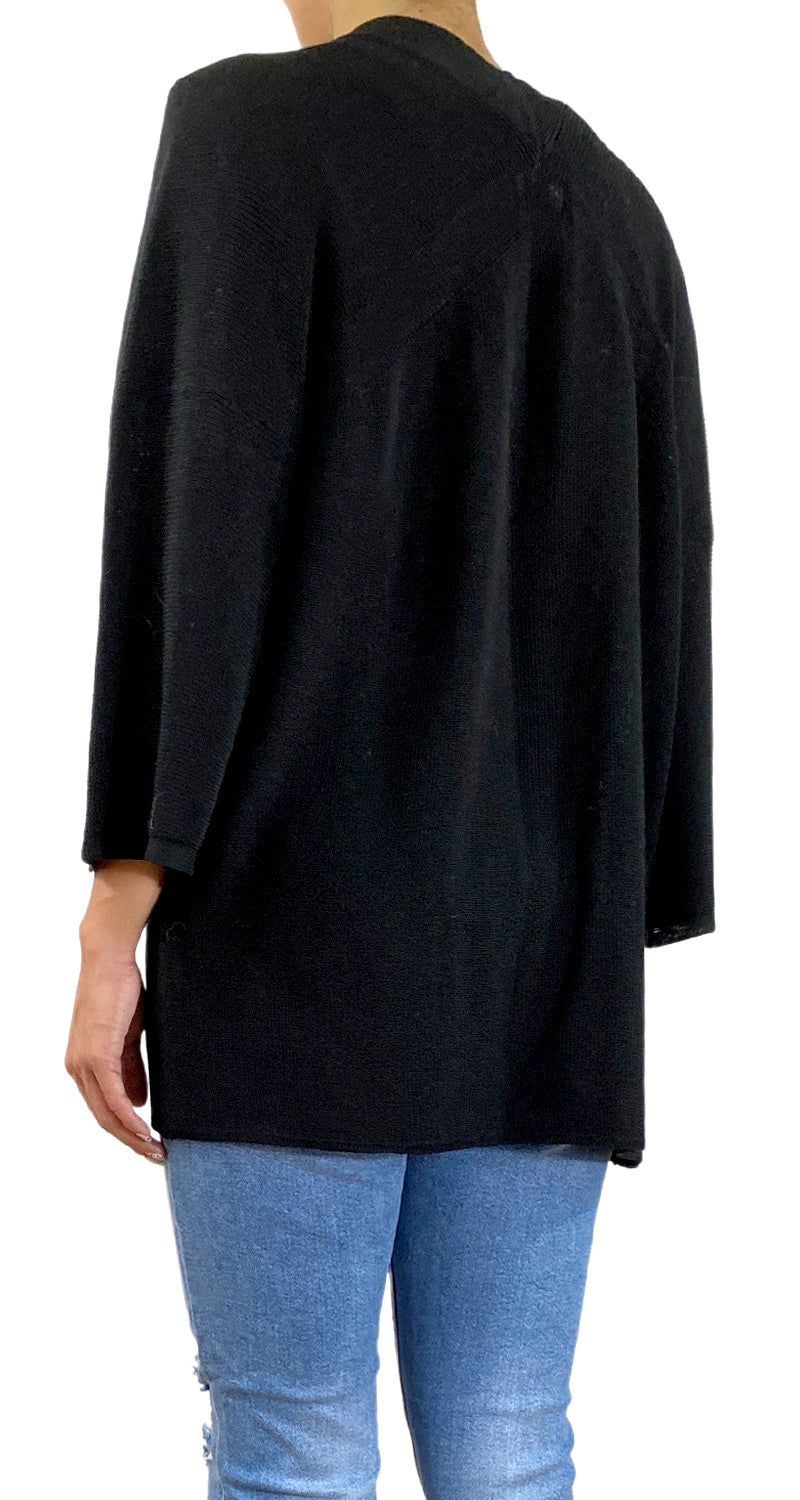 Sweater Negro Abierto