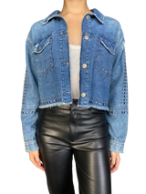 Chaqueta Denim Tachas