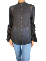 Blusa Seda Negra