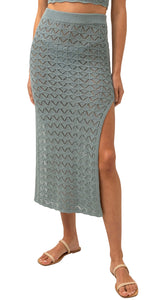 Marketta Knit Maxi Skirt Tea