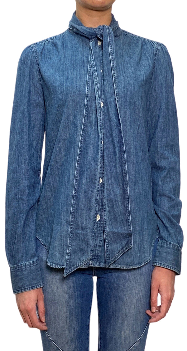 Blusa Denim Lazo