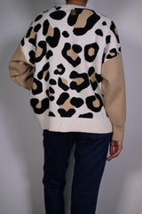 Sweater Beige Leopard