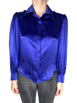 Blusa Seda Azul