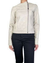 Chaqueta Cuero Beige