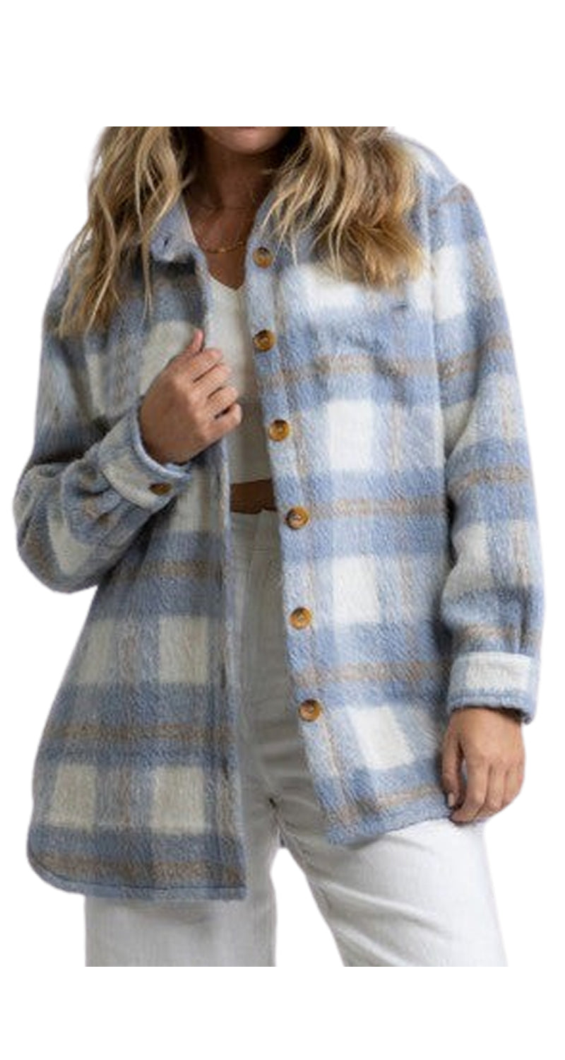 Chaqueta Mujer Oversized Sky