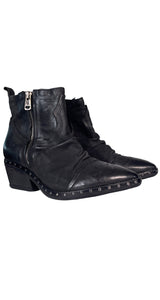 Botines Cuero Negro