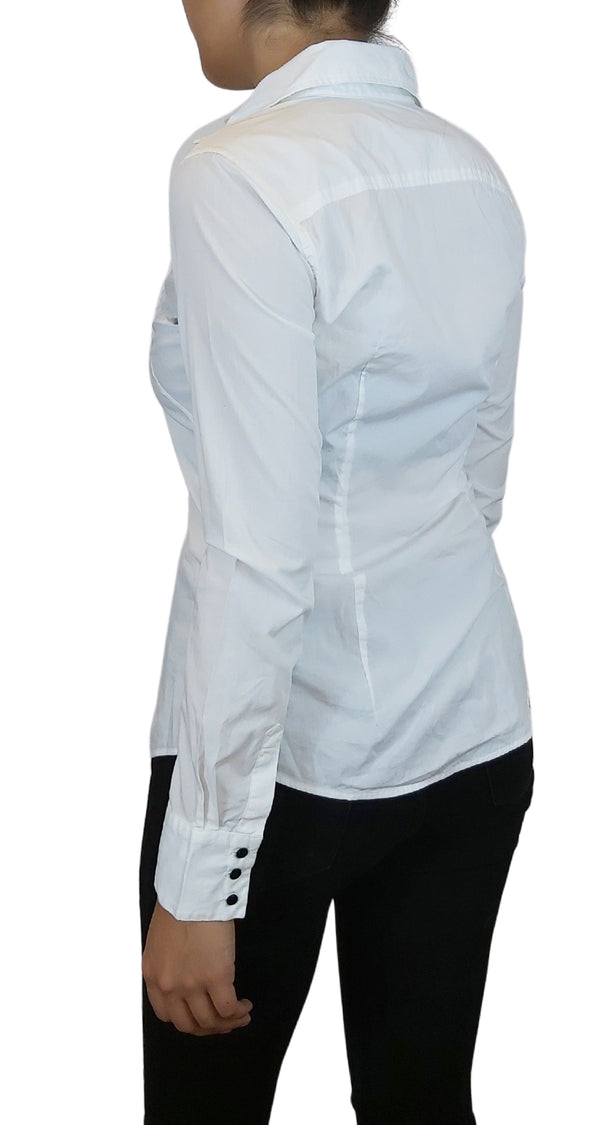 Camisa Alforzas Blanca