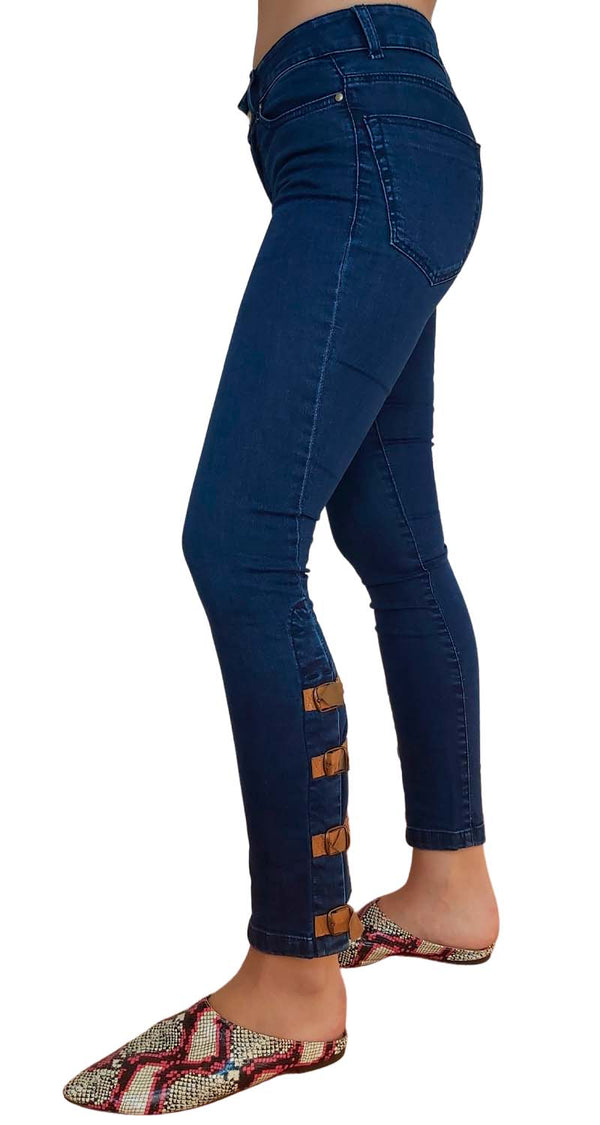 Jeans Correas Cuero