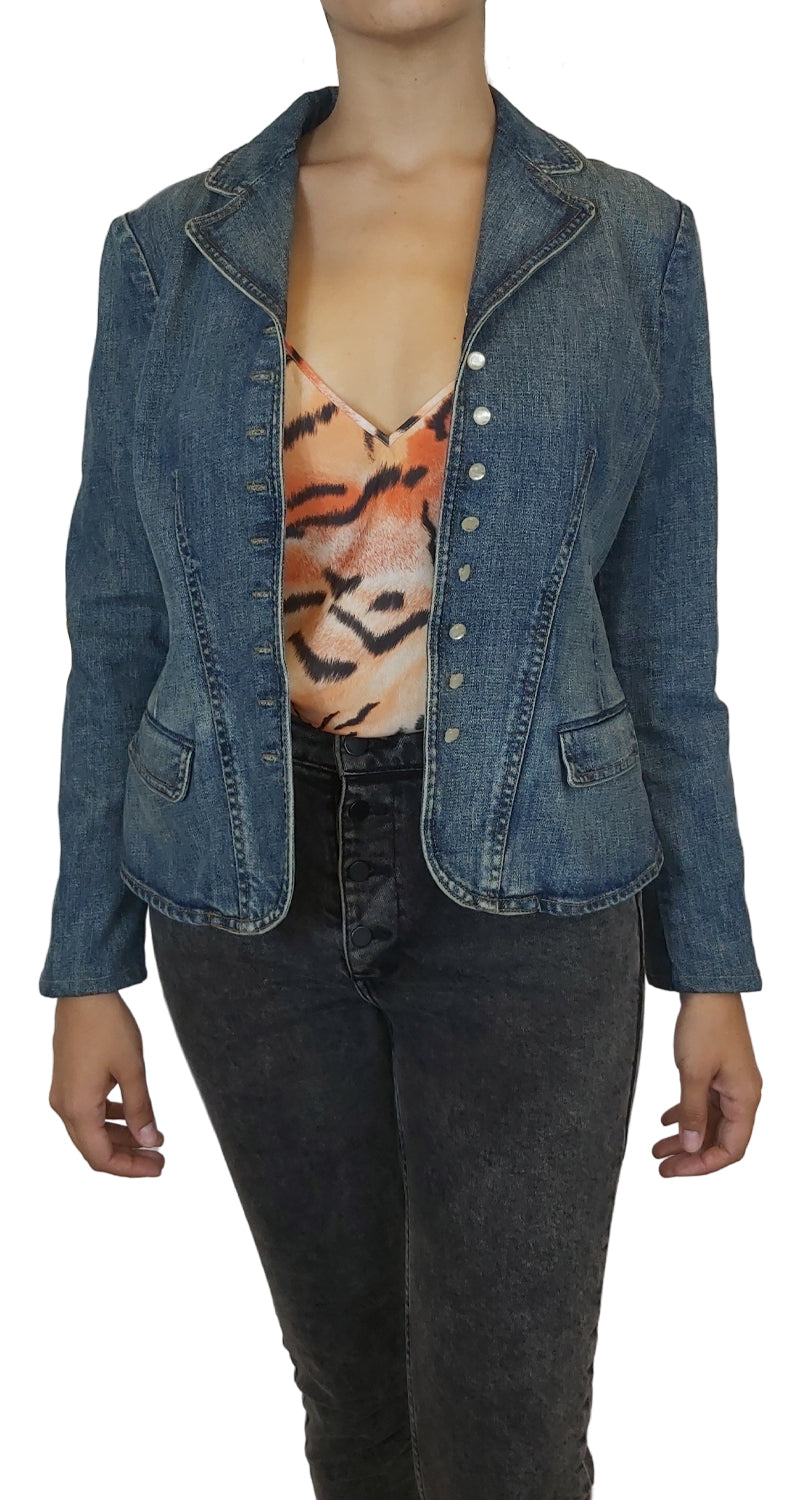 Chaqueta jeans entallada