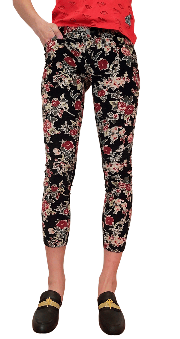 Pantalón Cotelé Floral