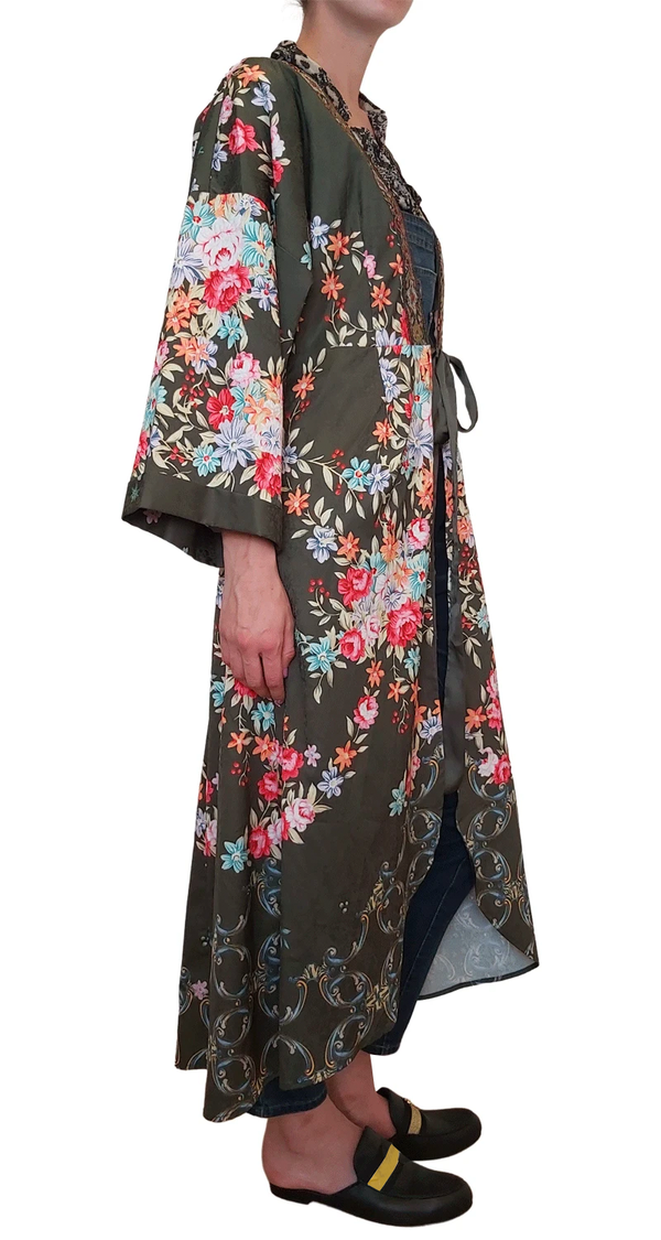 Kimono Verde Floral