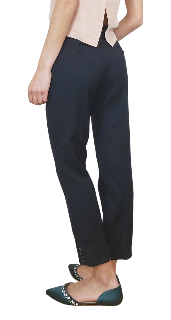 Pantalón Prune Agrafes Negro