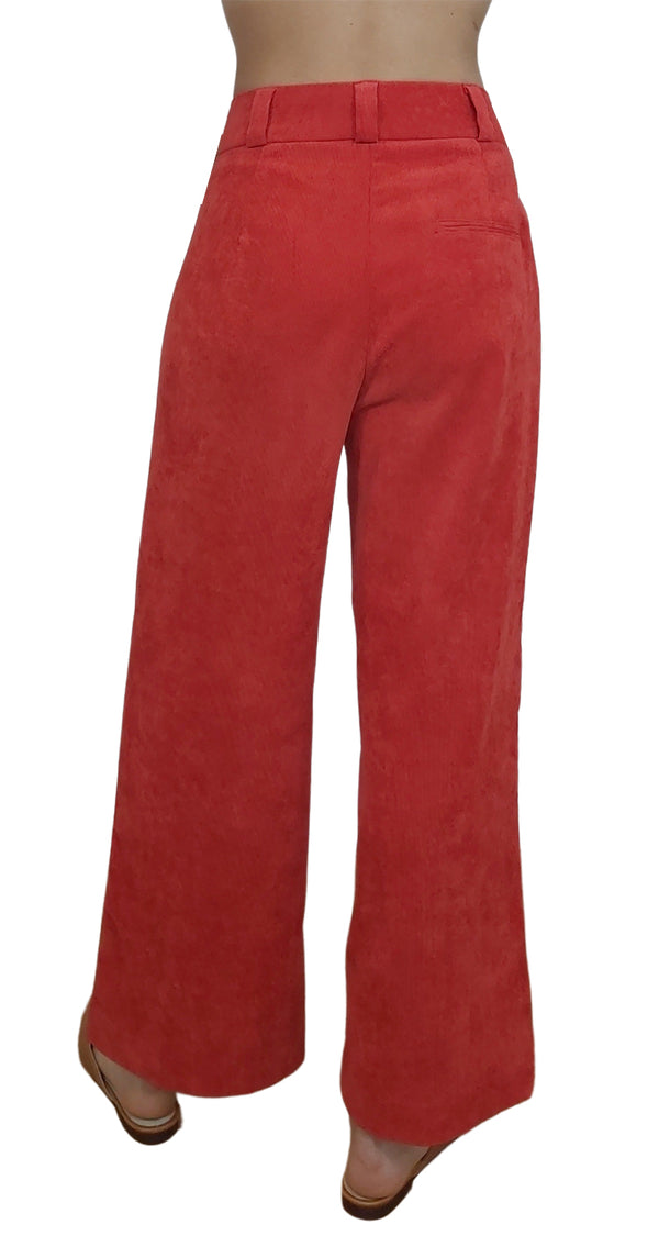 Pantalón Cotele Rojo