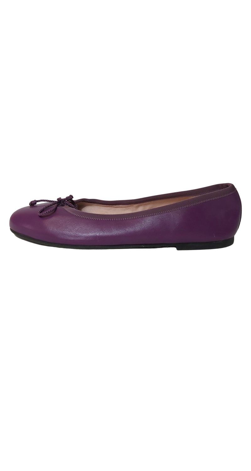 Bailarinas Cuero Morado