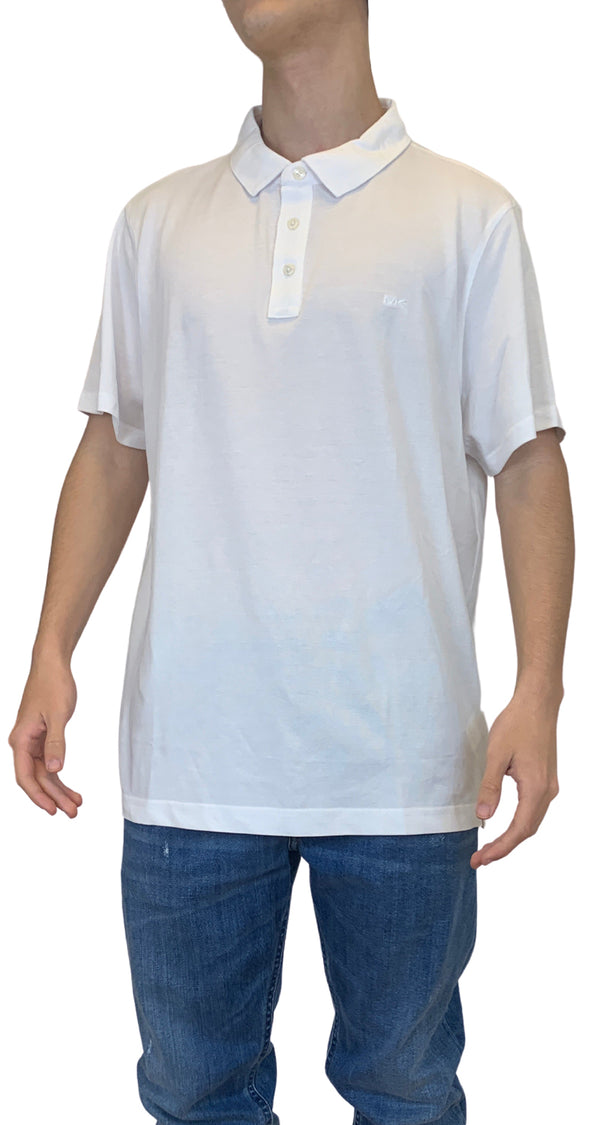 Polera Blanca Cuello Polo