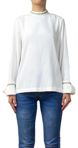 Blusa Blanca Brillos