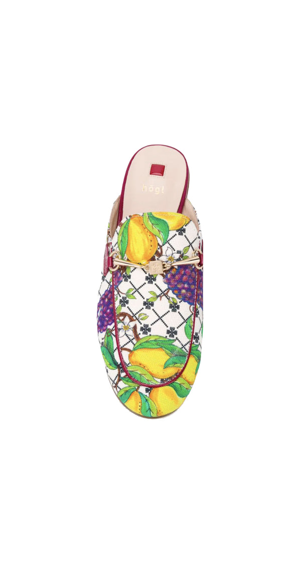 Fruit Print Mules