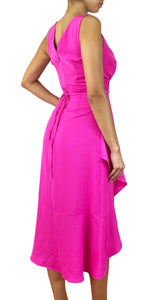 Vestido Rosado Escote V