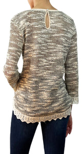 Sweater Bordado Macramé